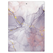 Violet en goudmarmer klembord (Achterkant)