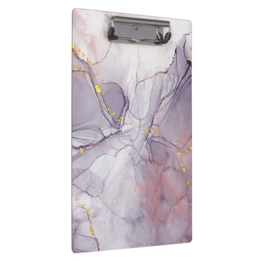 Violet en goudmarmer klembord (Rechts)