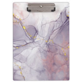 Violet en goudmarmer klembord (Voorkant)