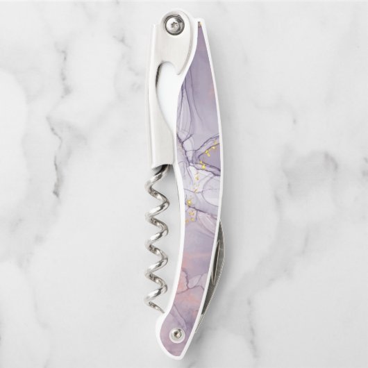 Violet en goudmarmer kurkentrekker (Voorkant)