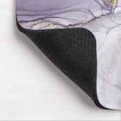 Violet en goudmarmer muismat (Hoek)