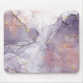 Violet en goudmarmer muismat (Voorkant)
