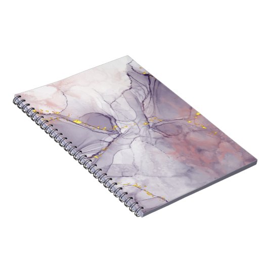 Violet en goudmarmer notitieboek (Rechterzijde)