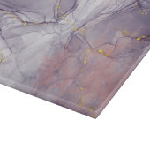 Violet en goudmarmer snijplank (Hoek)