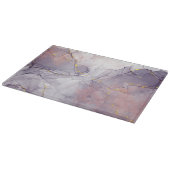 Violet en goudmarmer snijplank (Hoek)