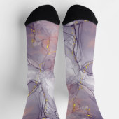 Violet en goudmarmer sokken (Top)