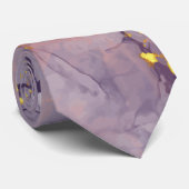 Violet en goudmarmer stropdas (Opgerold)