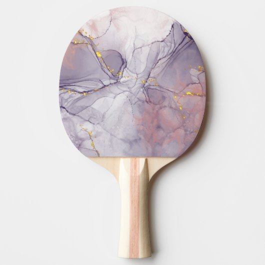 Violet en goudmarmer tafeltennisbatje (Voorkant)