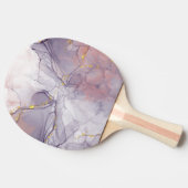 Violet en goudmarmer tafeltennisbatje (Zijkant)