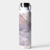 Violet en goudmarmer waterfles (Voorkant)