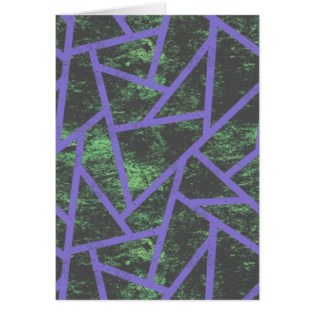 Violet en groen mozaïekpatroon (Voorkant)