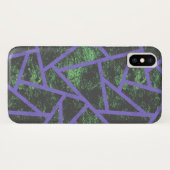 Violet en groen mozaïekpatroon Case-Mate iPhone case (Achterkant (horizontaal))