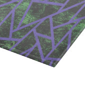 Violet en groen mozaïekpatroon snijplank (Hoek)