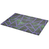 Violet en groen mozaïekpatroon snijplank (Hoek)