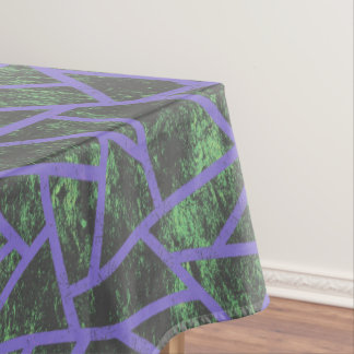 Violet en groen mozaïekpatroon tafelkleed