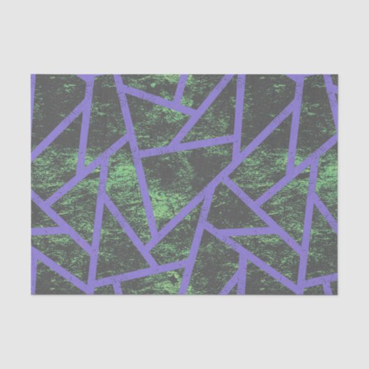 Violet en groen mozaïekpatroon tissuepapier (Voorkant)
