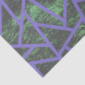 Violet en groen mozaïekpatroon tissuepapier (Detail)