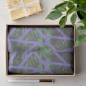 Violet en groen mozaïekpatroon tissuepapier (Geschenk)