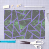 Violet en groen mozaïekpatroon tissuepapier (Craft)