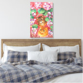 Violet en katten, Louis Wain Canvas Afdruk (Insitu (Slaapkamer))