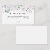 Violet en Lavendel Bloemenluier Raffle Informatiekaartje (Voorkant / Achterkant)