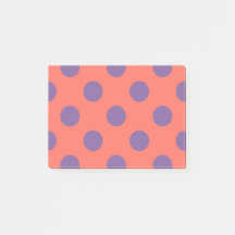 Violet- en levende koraalpolka-stippen