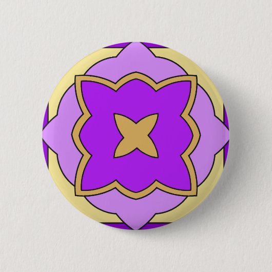 Violet en Lila Ronde Button 5,7 Cm (Voorkant)