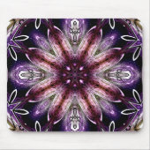 Violet en Magenta Kosmische Bloem Kaleidoscoop Muismat (Voorkant)