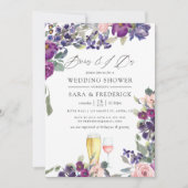 Violet en pruimelbloemen voor de I dos Kaart (Voorkant)