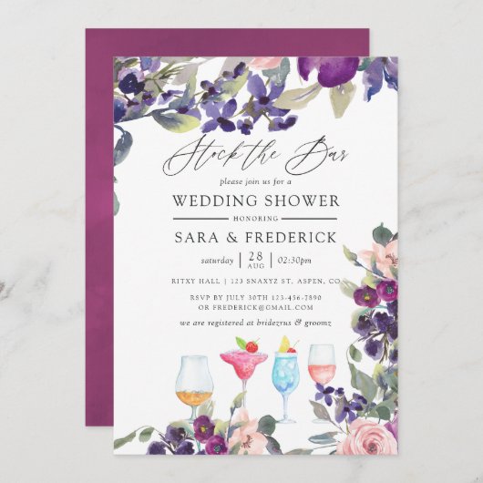 Violet- en pruimenparen houden de balk in kaart (Voorkant / Achterkant)