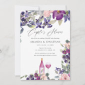 Violet- en pruimenparen schotelwijn kaart (Voorkant)