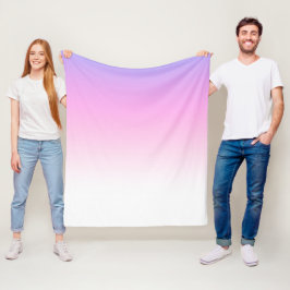 Violet- en roze ombre-design fleece deken
