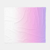 Violet- en roze ombre-design fleece deken (Voorkant (Horizontaal))