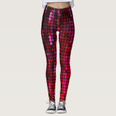 Violet- en roze sequinachtig leggings (Voorkant)