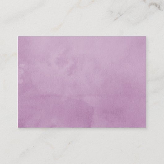 Violet en Sage Floral Baby shower Book Request Informatiekaartje (Achterkant)