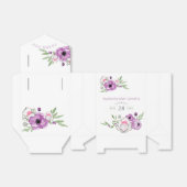 Violet en Sage Floral Baby shower Dank je Bedankdoosjes (Uitgevouwen)