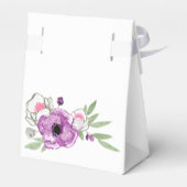Violet en Sage Floral Baby shower Dank je Bedankdoosjes (Achterkant)