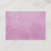 Violet en Sage Floral Baby shower Diaper Raffle Informatiekaartje (Achterkant)