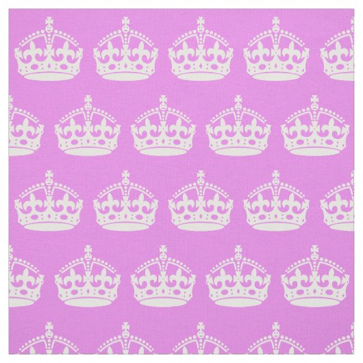 Violet en witte kroon stof (Swatch)