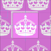 Violet en witte kroon stof (Delen)