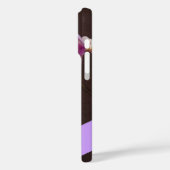 Violet en witte orchidee close-up foto Case-Mate iPhone case (Achterkant / Links)