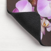 Violet en witte orchidee close-up foto muismat (Hoek)