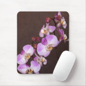 Violet en witte orchidee close-up foto muismat (Met muis)