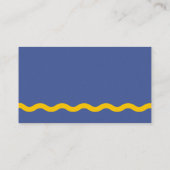 Violet en zonnig geel golvend Lijst Visitekaartje (Achterkant)
