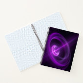 Violet Energy Vortex Spiral Notebook Notitieboek (Binnen)