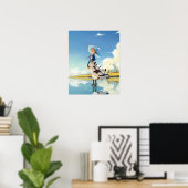 Violet Evergarden Cute Girl Poster (Thuiskantoor)