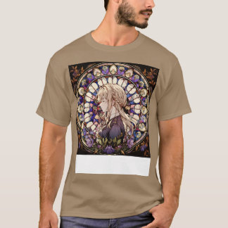 Violet Evergarden gebrandschilderd glas T-shirt