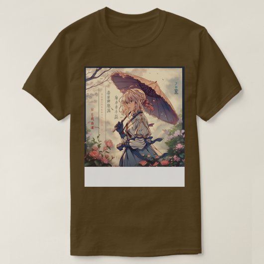 violet evergarden-paraplu t-shirt (Design voorkant)