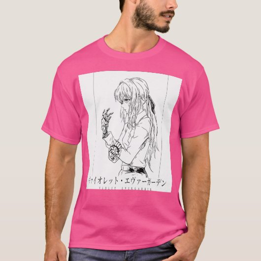 Violet Evergarden - Violet (Mono) T-shirt (Voorkant)