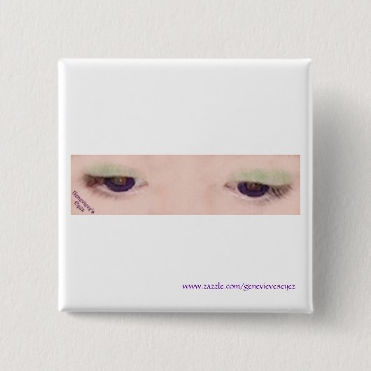 Violet Eye Square Button (Voorkant)
